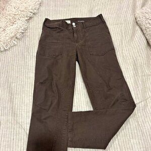 Pilcro Anthropologie brown jeans